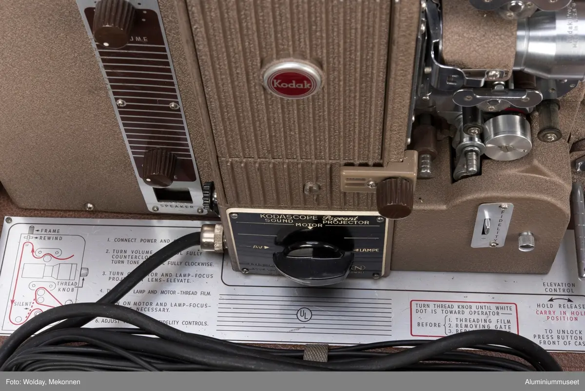 Fremviser for 16 mm film.  I ustand.
