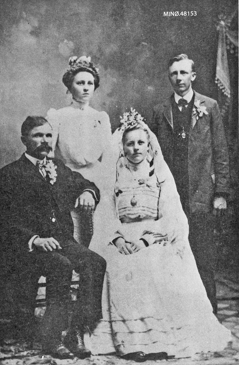 Herr og fru Tom Olson, Even f. 1862 og Ida Ericson f. Andersen. Even reiste til USA i 1883. 