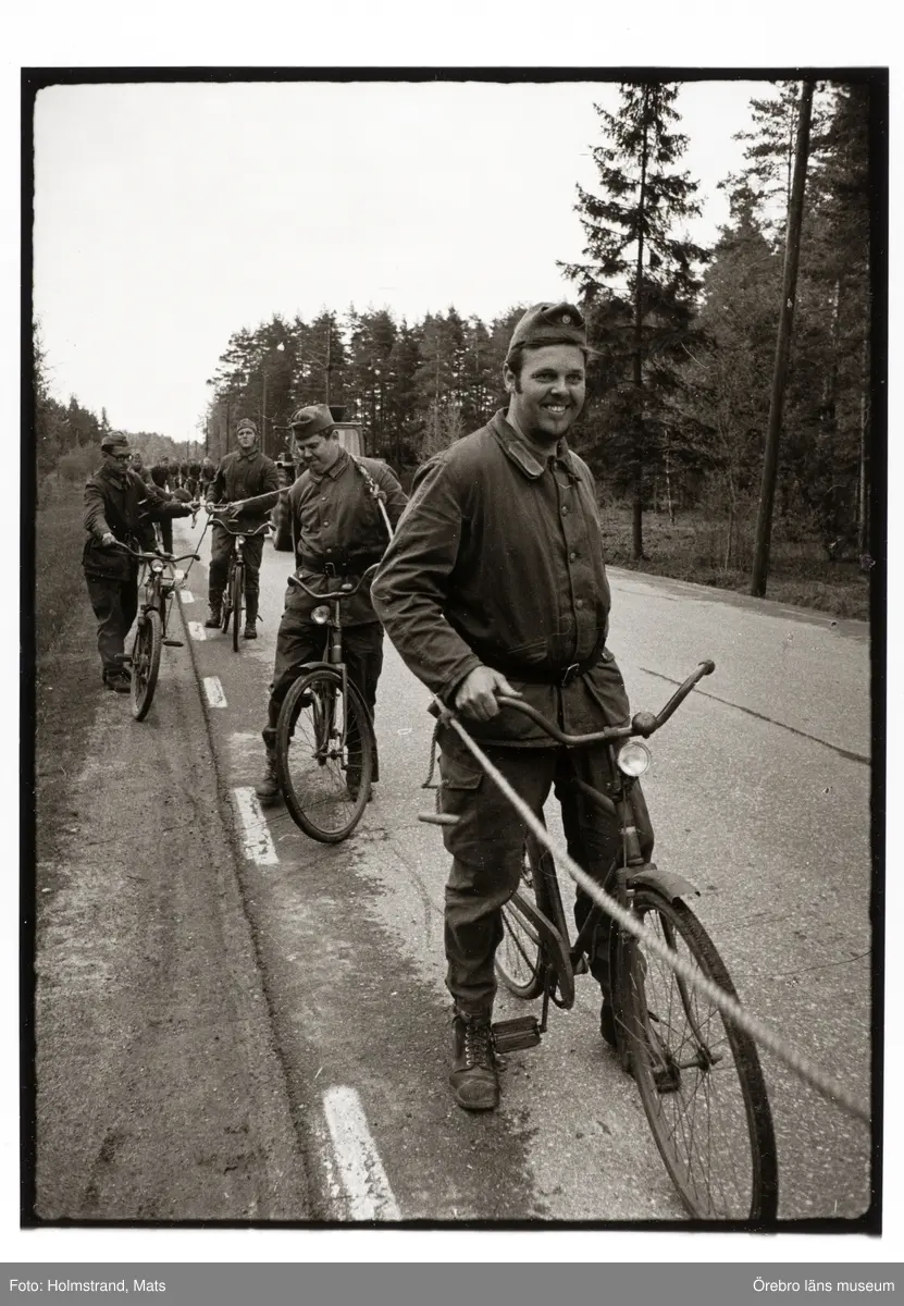 Bilder från Mats Holmstrands repmånad på regementet I3 i Örebro 1970