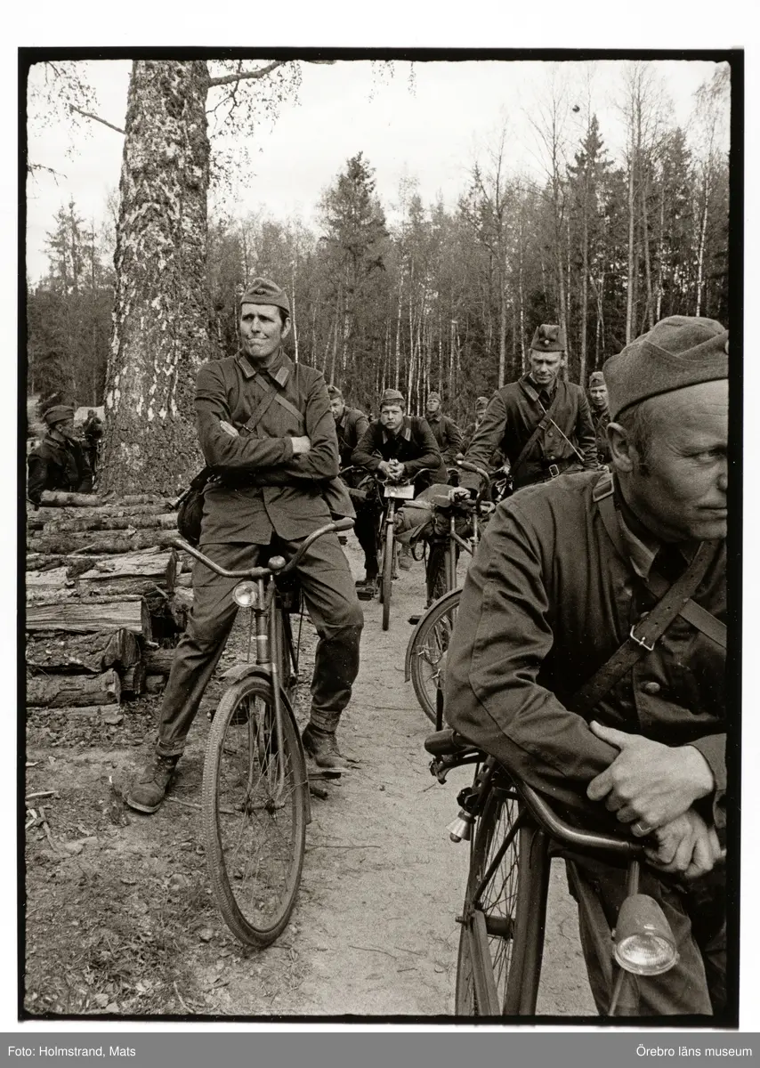 Bilder från Mats Holmstrands repmånad på regementet I3 i Örebro 1970