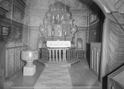 Interiøret i Røldal stavkyrkje