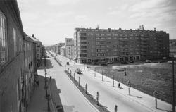 Kirkeveien sydover fra Schwachs gate.