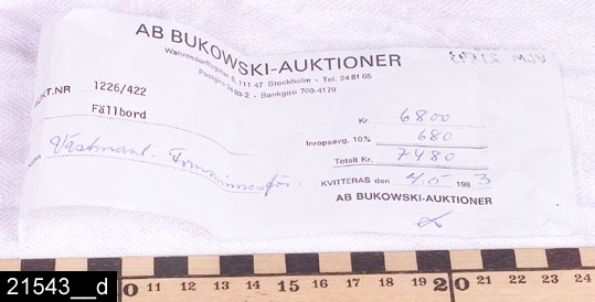 Fällbord