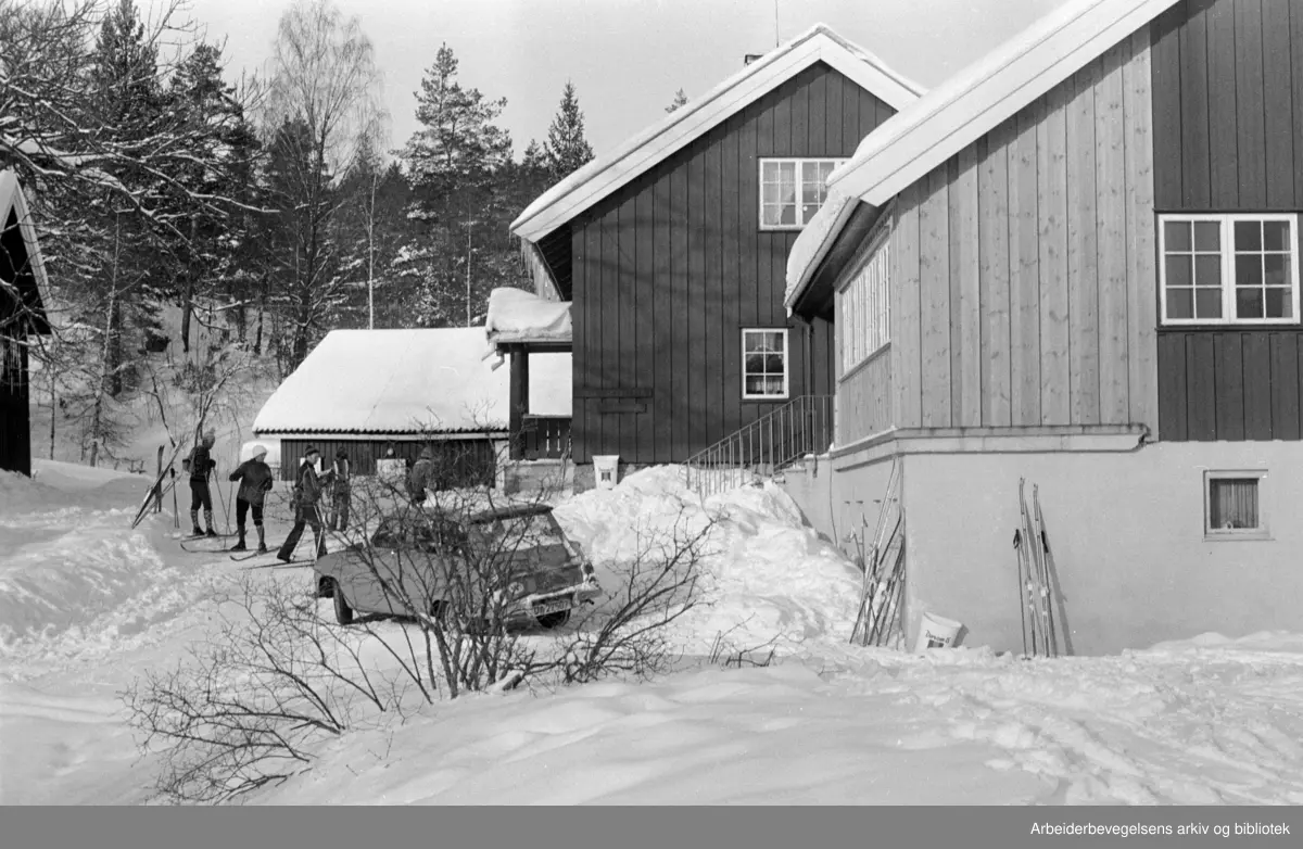 Østmarka: Sandbakken. Mars 1978