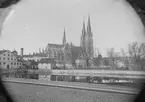 Uppsala domkyrka och Akademikvarnen, före 1907