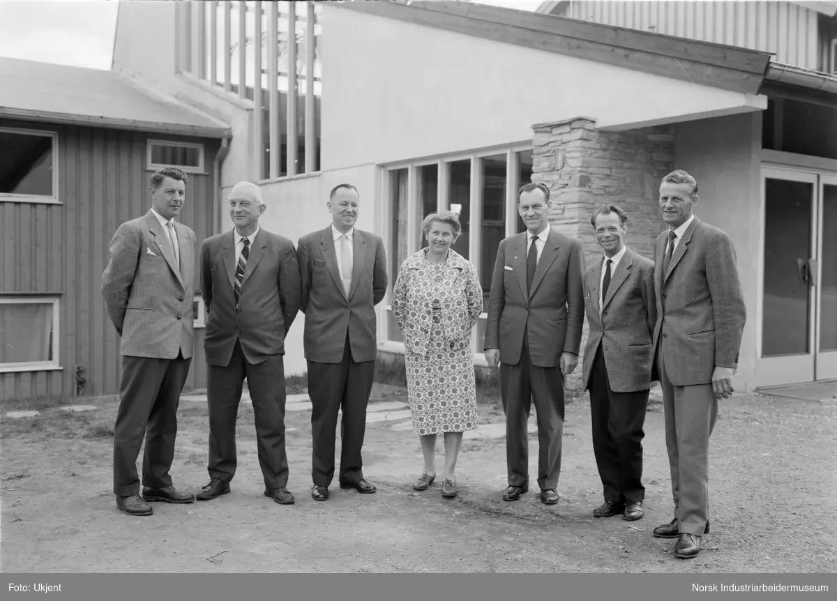 Golda Meir på besøk. Uppigard, Bolkesjø.