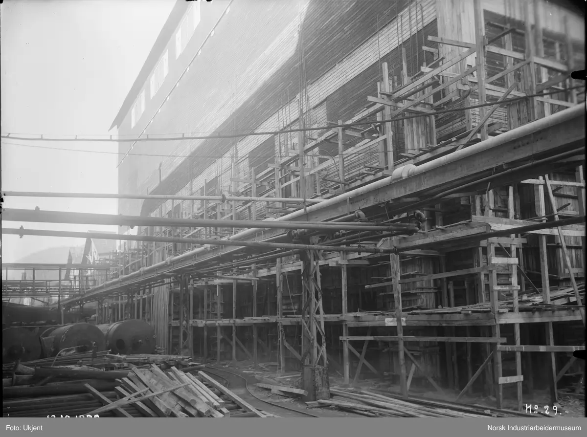 Tårnhus A. Forskaling for støping.