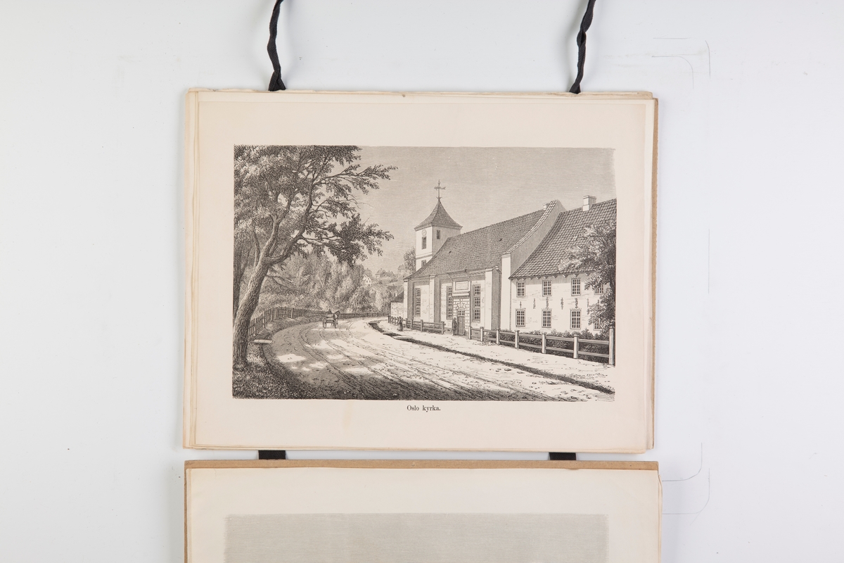 12 landskapsprospekter fra serien "Prospekter fra Norge, Sverige og Danmark, Kbh. 1858
