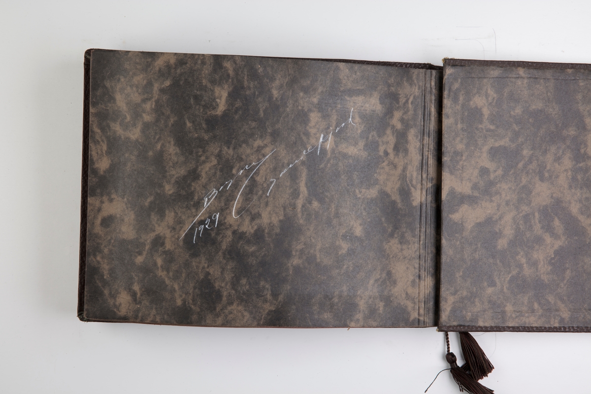 Fotoalbum med 30 fotografier og ett kart fra Norvegiaekspedisjonen til Peter I Øy 1927-1931.