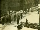 Slamhusgatan grävning för gasledning vintern 1889.
Personer: okänd