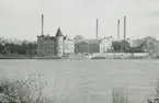 Exteriör. Huvudkontoret vid Gustavsbergs hamn och Farstaviken.