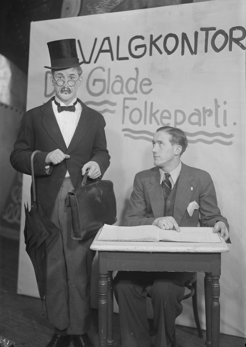 Revyen "Slag i slag" i Hjorten Tivoli 1937