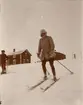 Officerare från Smålands husarregemente K 4 på skidor, vinterövning i Norrbotten omkring 1910.