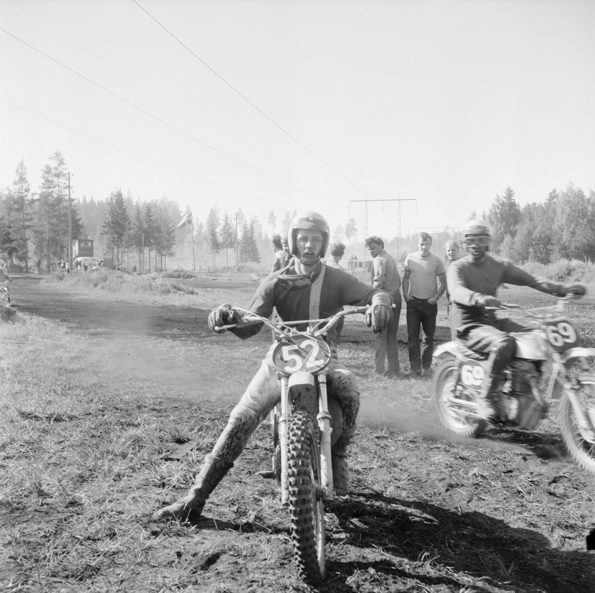 Motocross i Tierp, Uppland, juni 1971