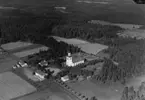 Flygfoto över Månsarps kyrka i Jönköpings kommun. Nr 3287.