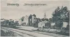 Stationen öppnad  1877 för allmän trafik. 1902  flyttades stationshuset till sin nya plats, en bit närmare staden. Stationshuset ersattes med ett nytt på 1950-talet.  Godstrafiken upphörde 2008.