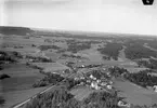 Flygfoto över stationen
Hållplats anlagd 1916. Envånings stationshus i trä, renoverat 1949