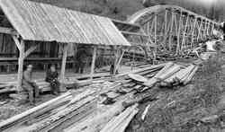 Sagbruket ved Hattfjelldal prestegard på Helgeland i Nordlan