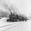 Statens Järnvägar, SJ E3 1538. Provkörning av beredskapslok vintern 1968.