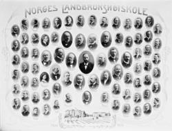 Portrettgalleri med personale og studenter fra Norges Landbr