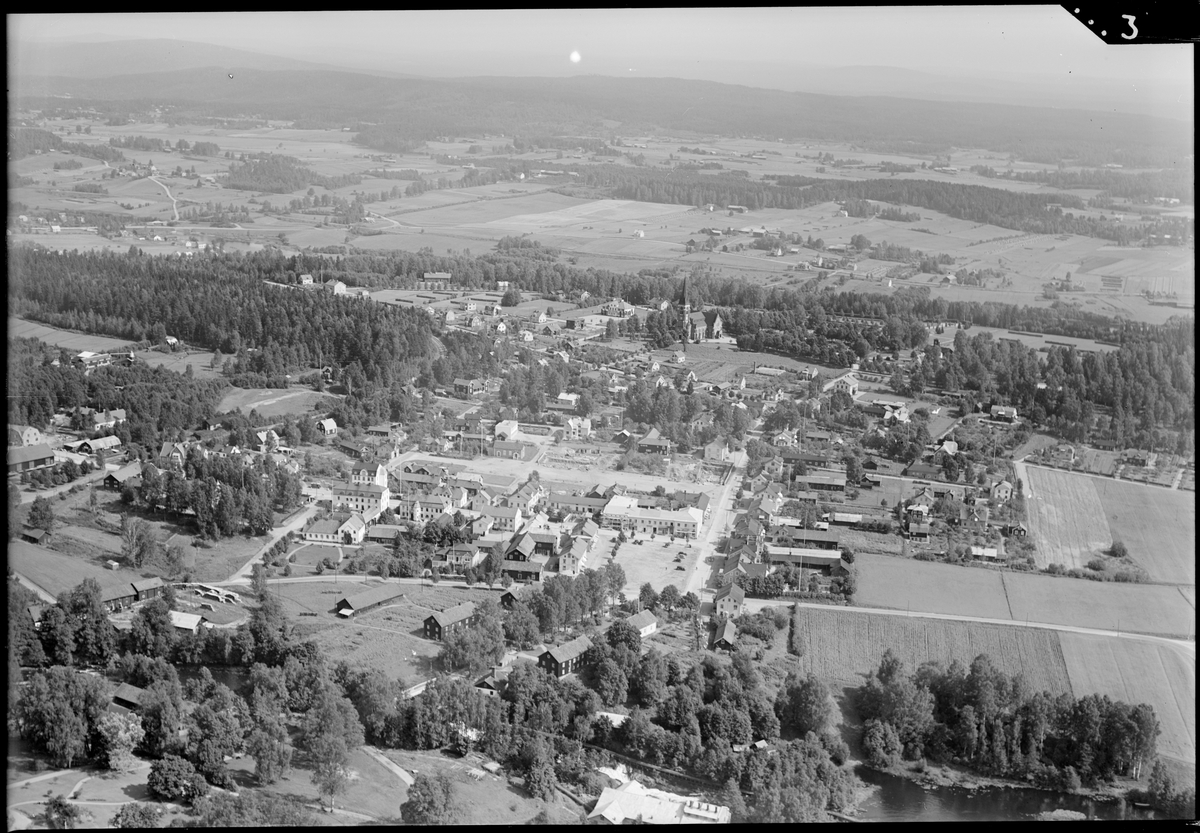 Flygfoto över Torsby.