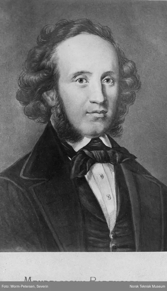Portrett av Felix Mendelssohn-Bartholdy