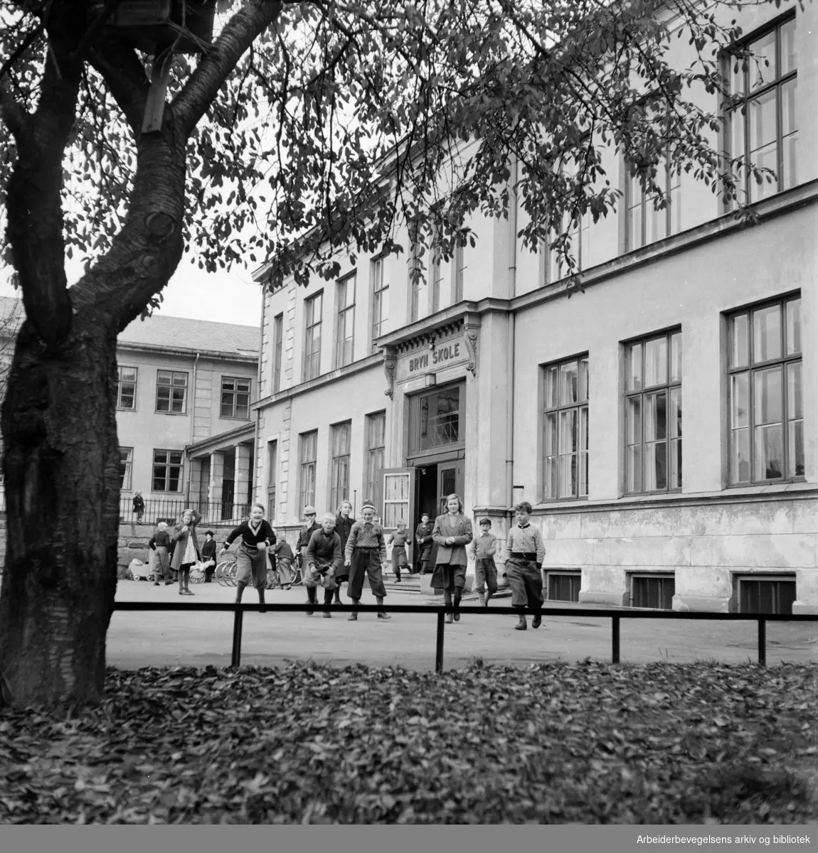 Bryn skole. September 1954