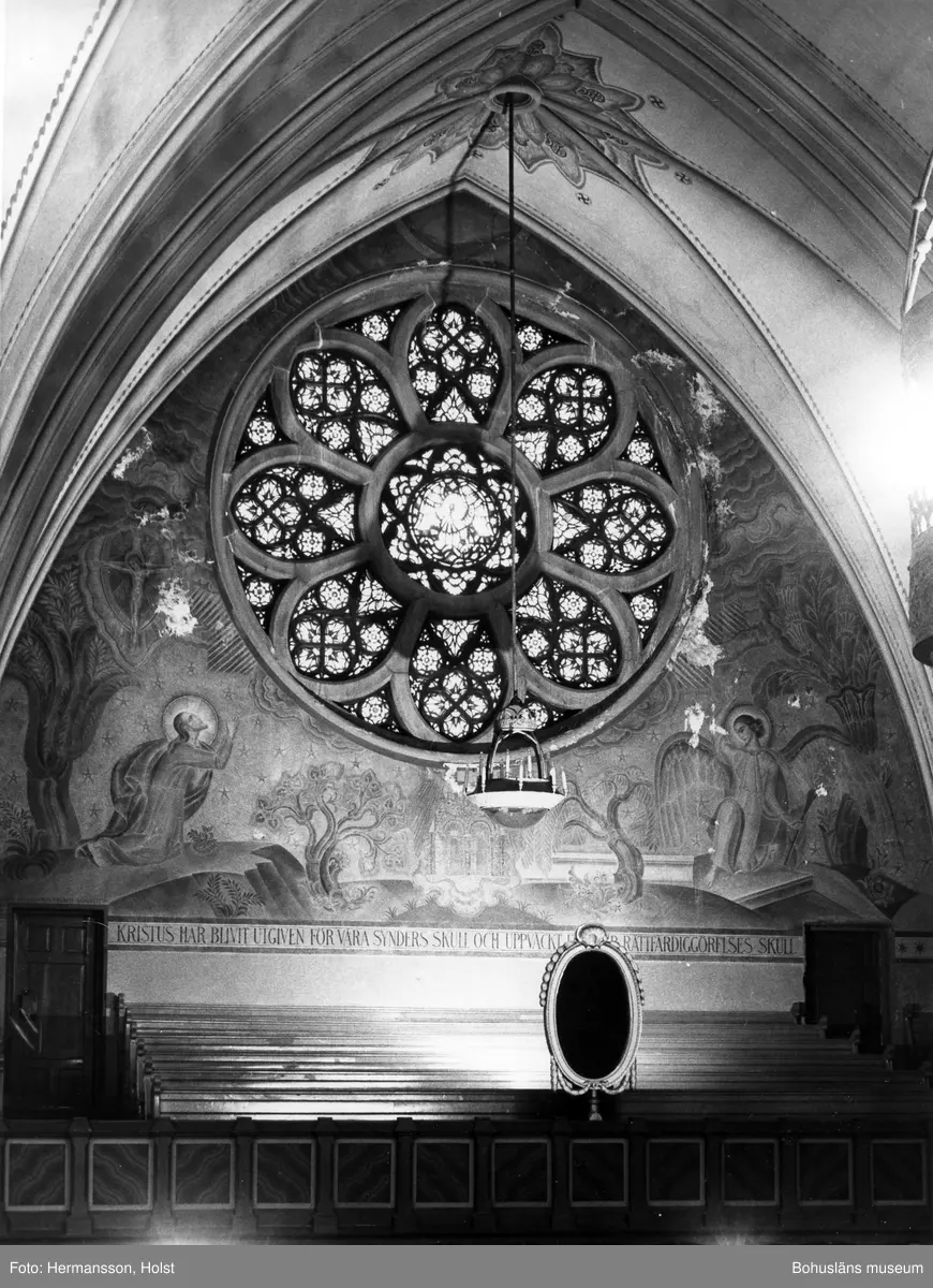 Text till bilden: "Lysekils kyrka. Dokumentation".
