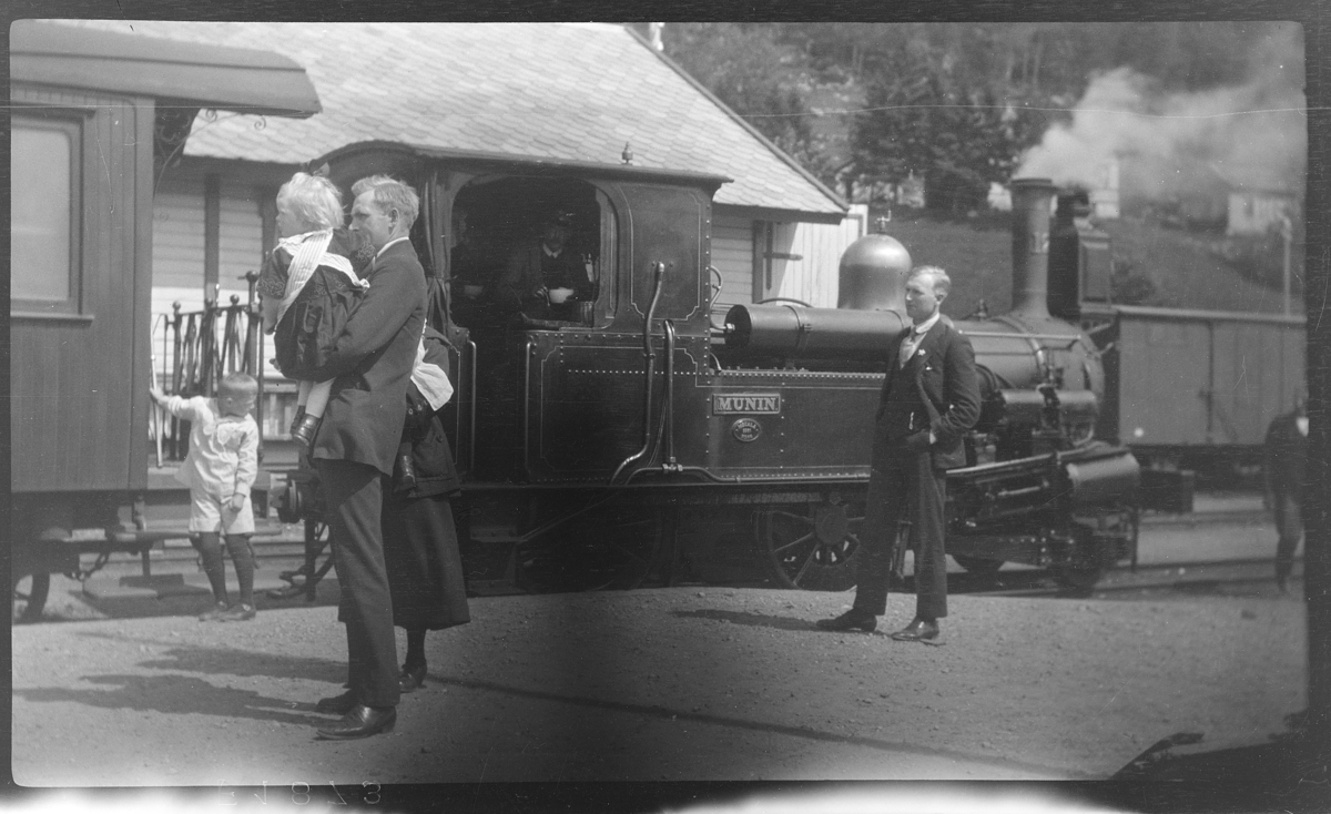 Lokomotiv Munin, Jærbanen (?), ukjent stasjon.