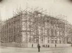 Kungliga Dramatiska Teatern, Dramaten, Stockholm, under uppförande, 1906.