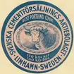 Fabriksmärke för cementpåsar. Svenska Cementförsäljningsaktiebolaget. Best Portland Cement.