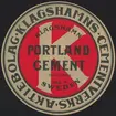 Fabriksmärke för cementpåsar. Portland Cement.