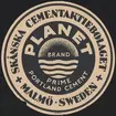 Fabriksmärke för cementpåsar. Skånska Cementaktiebolaget. Portland Cement.