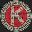 Fabriksmärke för cementpåsar. Klagshamns Cementverks Aktiebolag. Portland Cement.