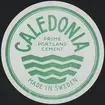 Fabriksmärke för cementpåsar. Caledonia. Portland Cement.