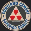 Fabriksmärke för cementpåsar. Portland Cement.