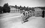 Cykeltävling på A 6 övningsfält.