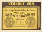 Etiketter för tändsticksaskar, från Svenskt Industri- och Handelsmuseum.
(Jönköpings Tändsticksfabrik).