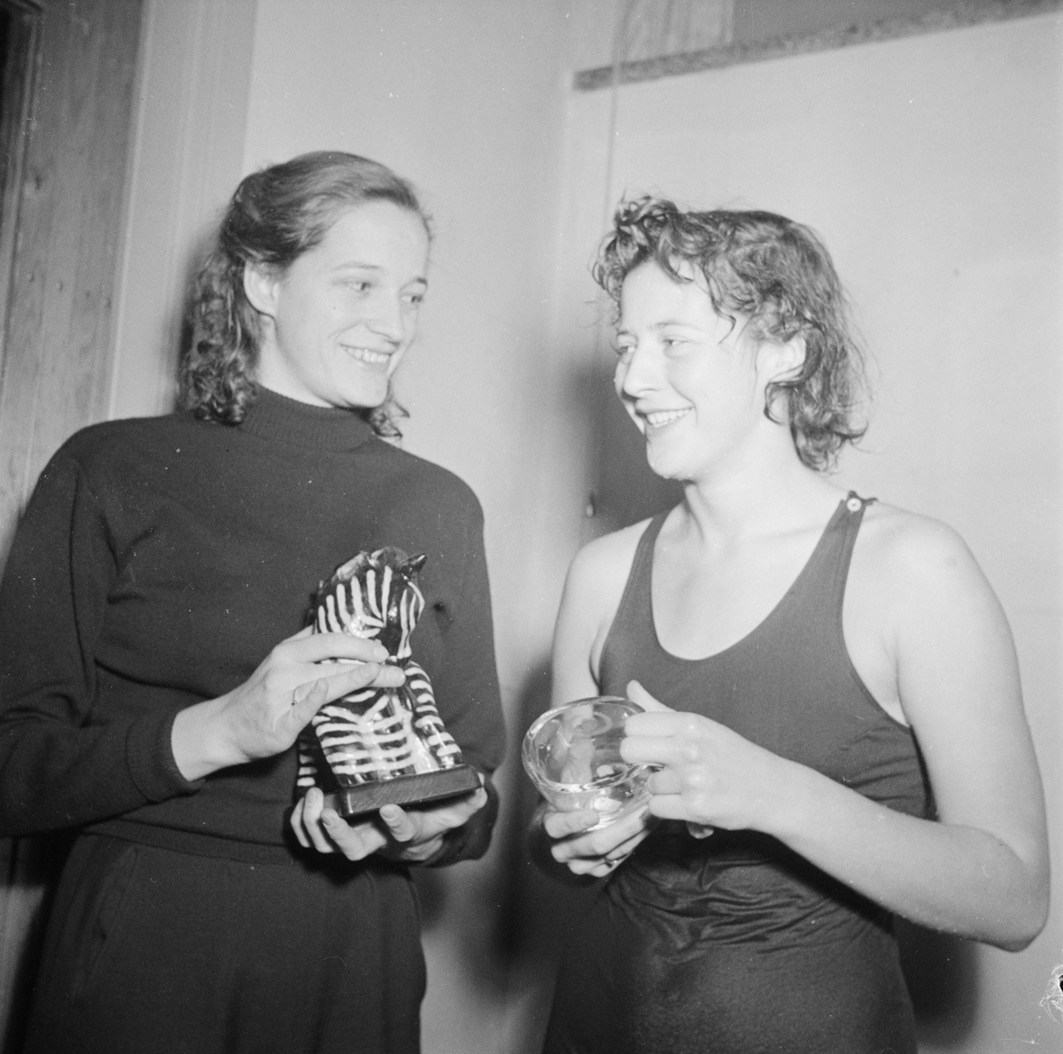 Simning, danskar, Uppsala 1948
