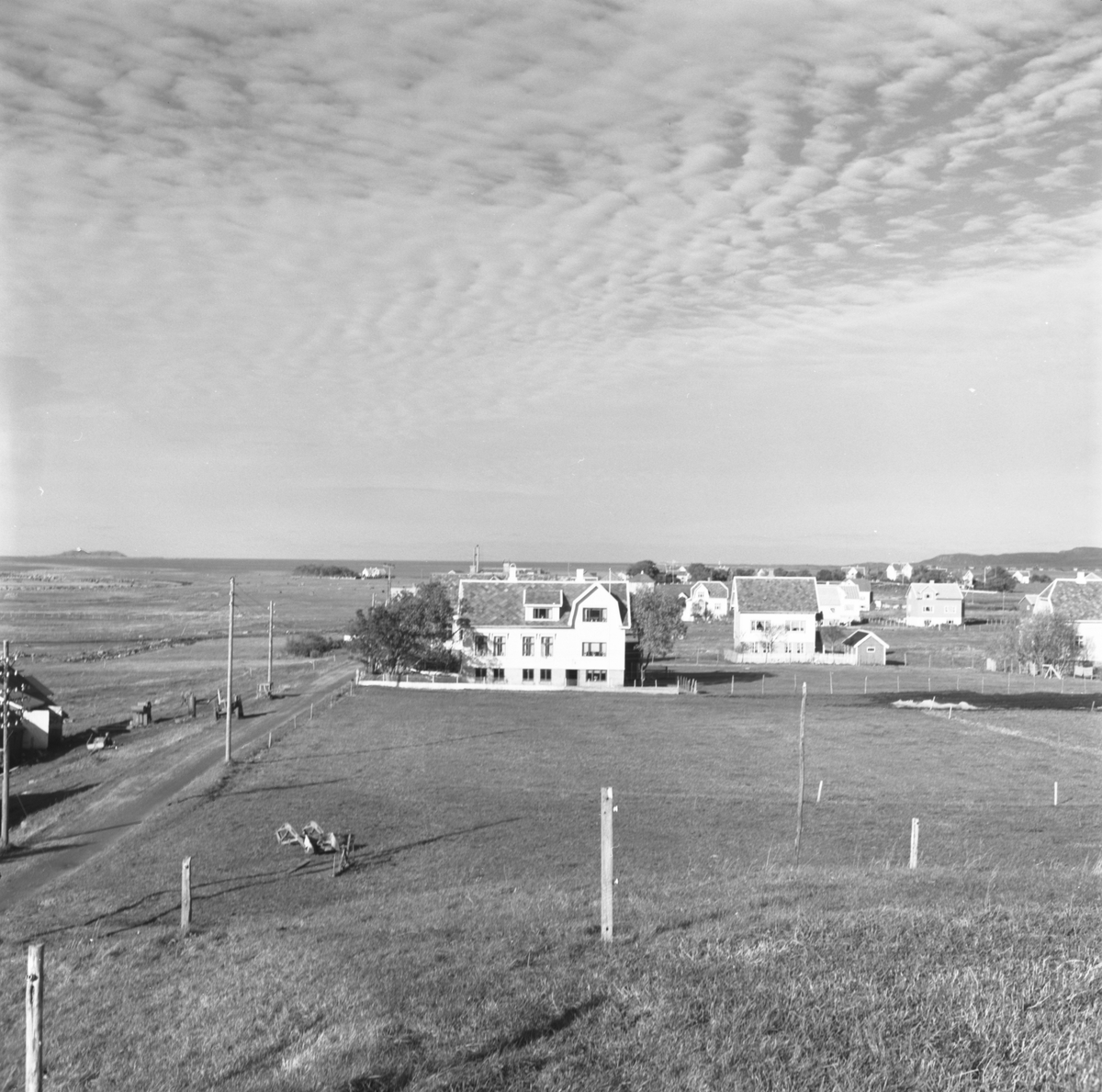 Oversiktsbilde av et boligområde på Giske