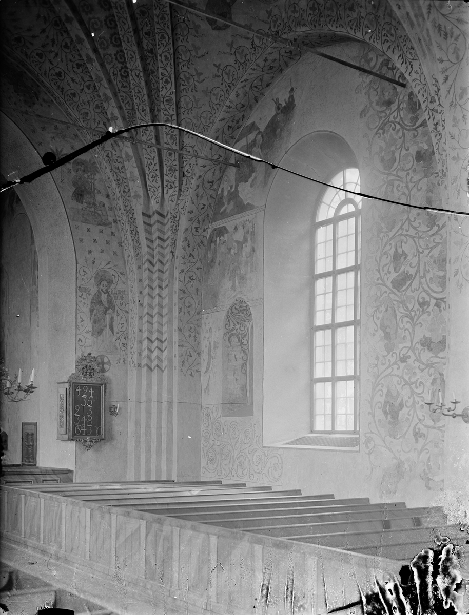 Interiör i Tensta kyrka, Tensta socken, Uppland