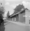 Parti av Gråbrödragatan i Linköping. Vy mot norr från gatans korsning med Kungsgatan.