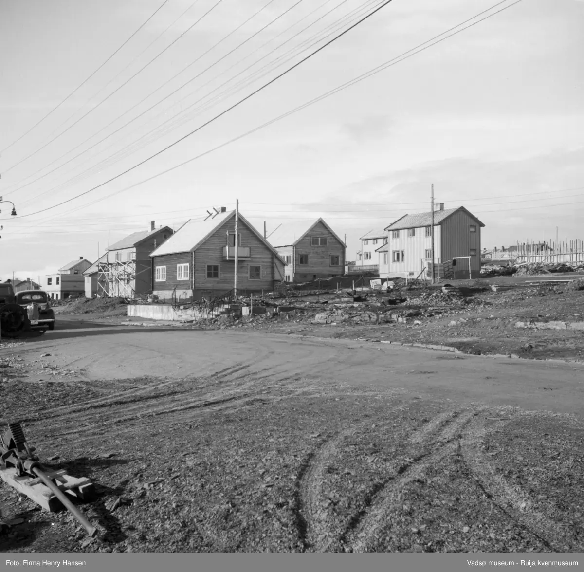 Vadsø, Bildet er tatt mot nordvest. Gjenreisningshus