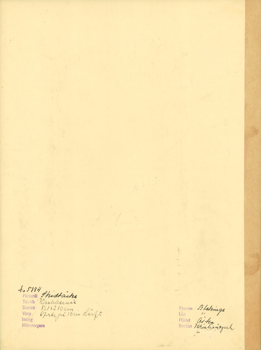 Skidtäcke.