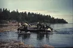 Signaltrupperna, S2 Karlsborg 1958.Överskeppningsövning, Jutan-övningar på Vänern.