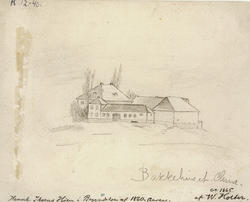 Bakkehuset. Chria / ca. 1865 / af W. Holter /  Henrik Ibsens