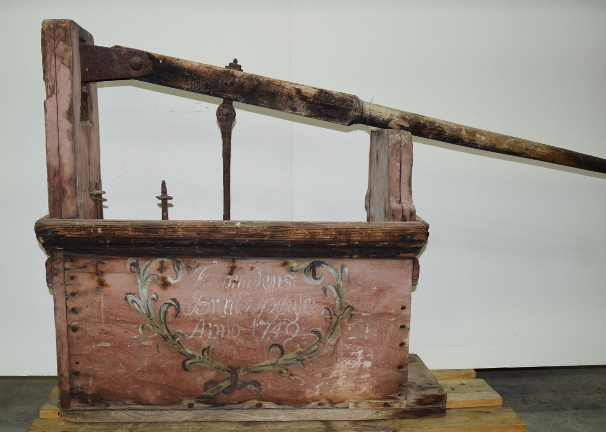 Bladranke med innskripsjon