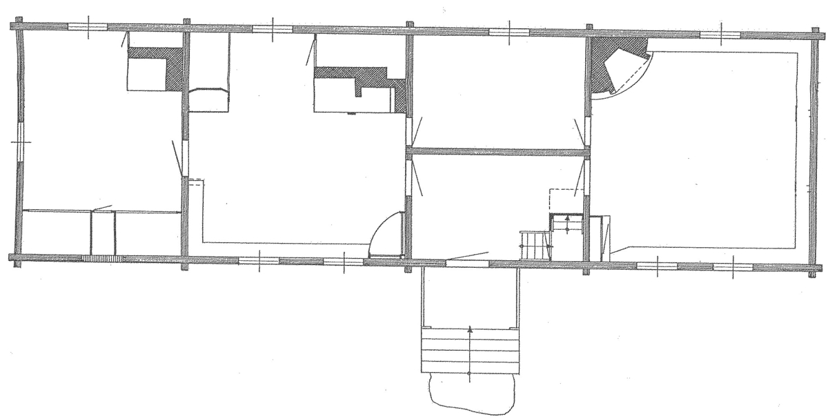 Edsängsstugan på Skansen är en parstuga med framkammarstuga, timrad i två våningar. Fasaden är, utom på gårdssidan, klädd med kilsågad locklistpanel och målad med röd slamfärg. Taket är ett sadeltak, med tätskikt av näver samt takved.

 Edsängsstugan kommer från Edsängs by, Delsbo socken i Hälsingland. Den uppfördes på Skansen under åren 1939-1940.