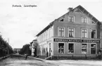 Bröderna Wigstrand Diverseaffär vid Lasarettsgatan i Vetlanda. Brevkort skrivet 1916-07-05 till Dispensärsköterskan Lisette Nyberg.