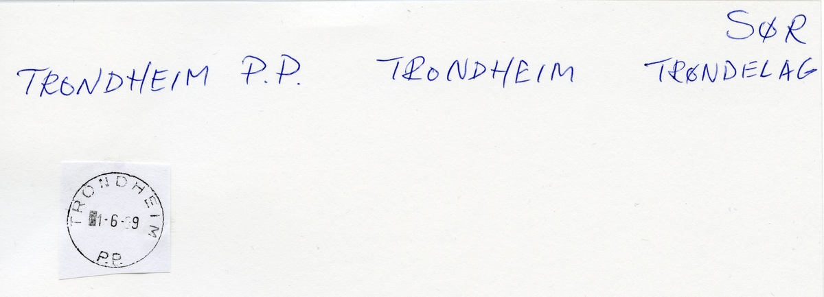 Stempelkatalog 7000 Trondheim (Trondhjem), Sør-Trøndelag